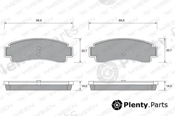 Ween 151-1531 — Brake Pad Set, disc brake