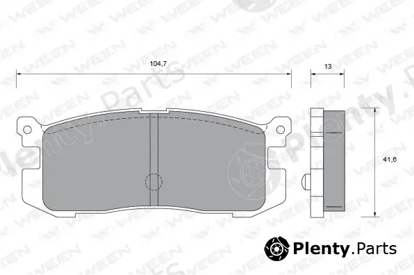 Ween 151-1576 — Brake Pad Set, disc brake