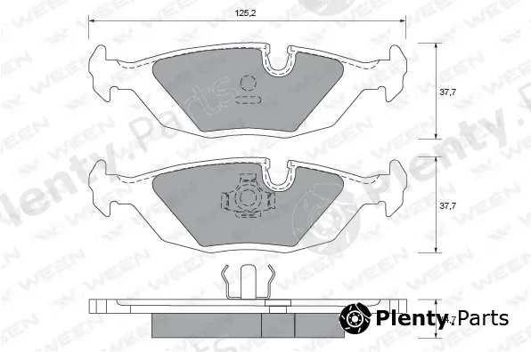 Ween 151-1612 — Brake Pad Set, disc brake
