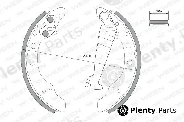 Ween 152-2252 — Brake Shoe Set