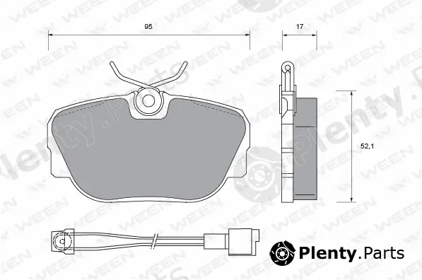 Ween 151-1264 — Brake Pad Set, disc brake