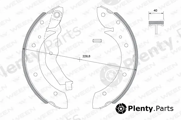Ween 152-2035 — Brake Shoe Set