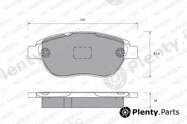 Ween 151-1278 — Brake Pad Set, disc brake