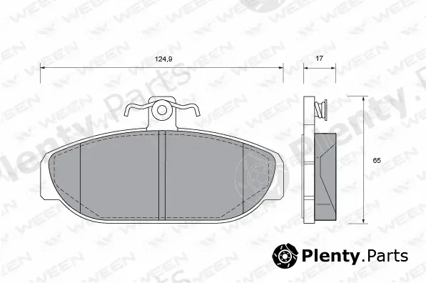 Ween 151-1020 — Brake Pad Set, disc brake