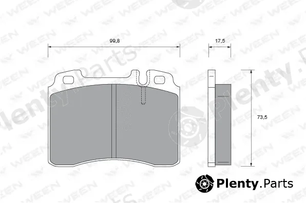 Ween 151-1560 — Brake Pad Set, disc brake
