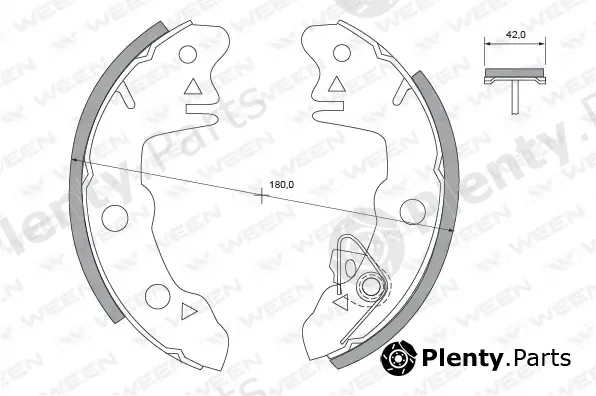 Ween 152-2340 — Brake Shoe Set