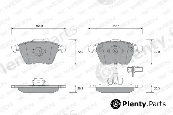 Ween 151-1806 — Brake Pad Set, disc brake