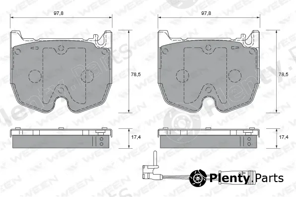 Ween 151-1975 — Brake Pad Set, disc brake