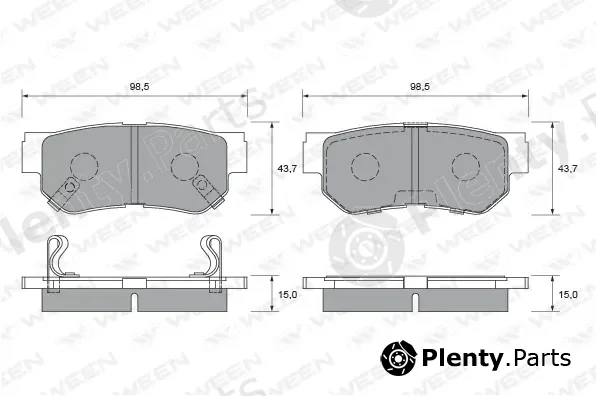 Ween 151-2234 — Brake Pad Set, disc brake