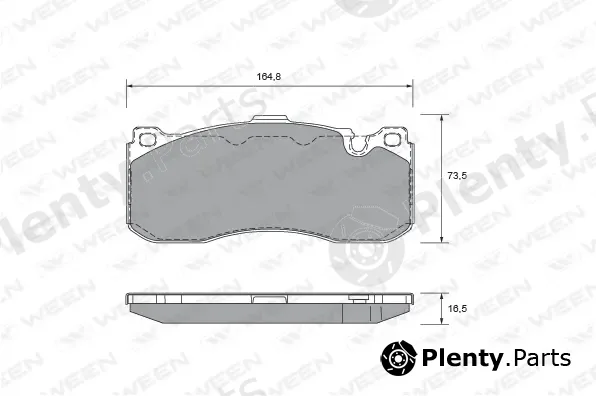 Ween 151-2708 — Brake Pad Set, disc brake
