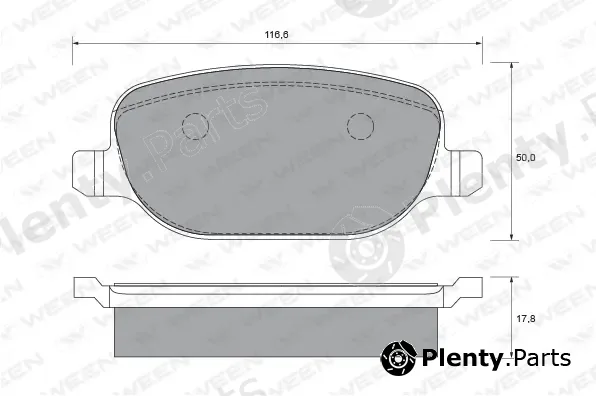 Ween 151-1905 — Brake Pad Set, disc brake