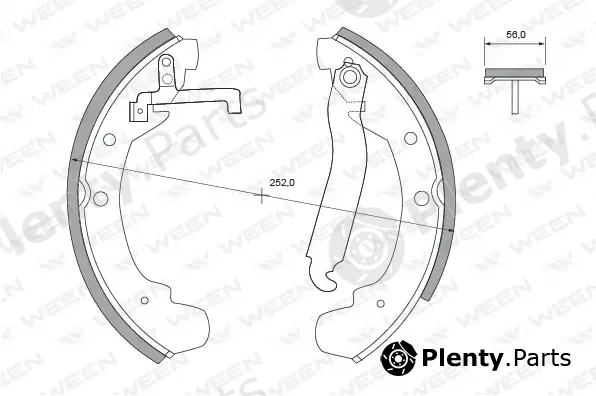 Ween 152-2265 — Brake Shoe Set