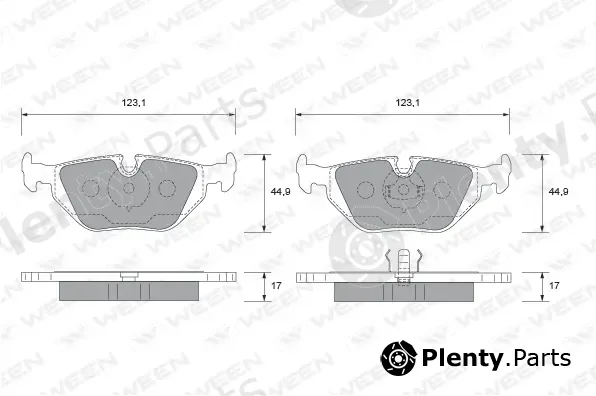 Ween 151-1801 — Brake Pad Set, disc brake