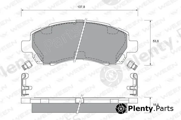 Ween 151-2198 — Brake Pad Set, disc brake