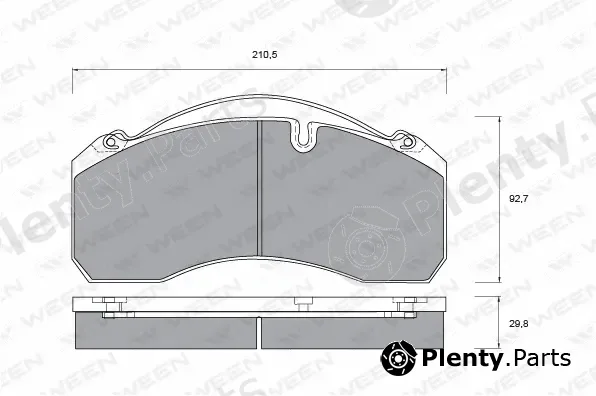 Ween 151-1060 — Brake Pad Set, disc brake