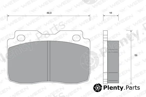 Ween 151-2375 — Brake Pad Set, disc brake