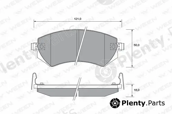 Ween 151-2201 — Brake Pad Set, disc brake