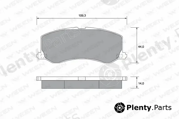 Ween 151-1410 — Brake Pad Set, disc brake