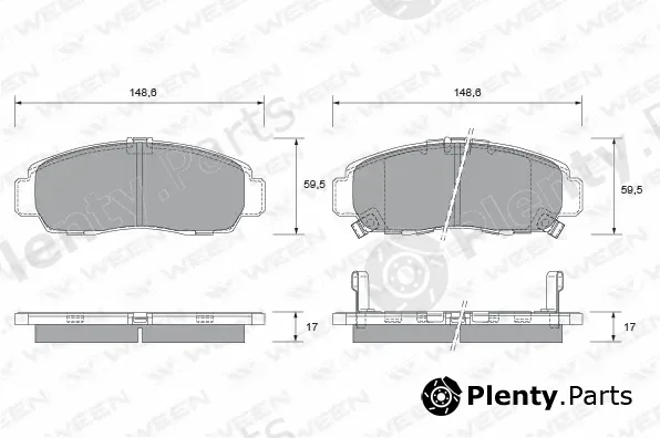 Ween 151-1454 — Brake Pad Set, disc brake