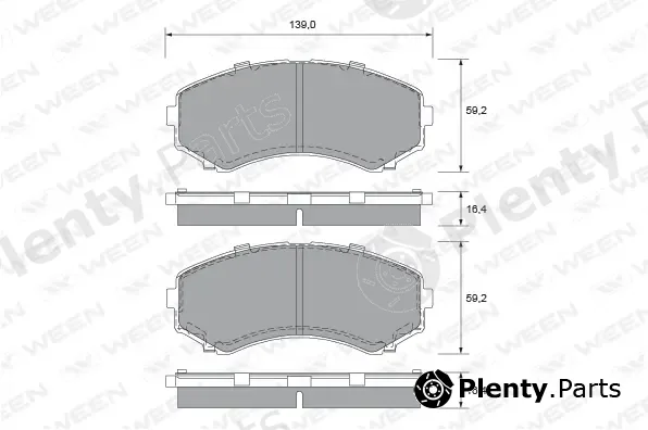 Ween 151-2231 — Brake Pad Set, disc brake