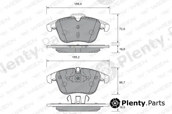 Ween 151-2640 — Brake Pad Set, disc brake