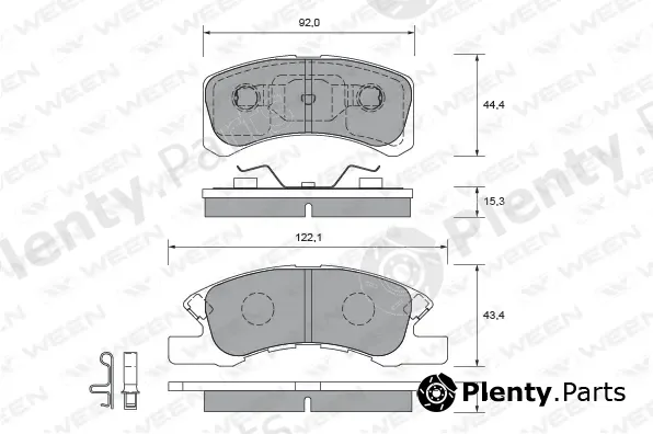 Ween 151-2321 — Brake Pad Set, disc brake