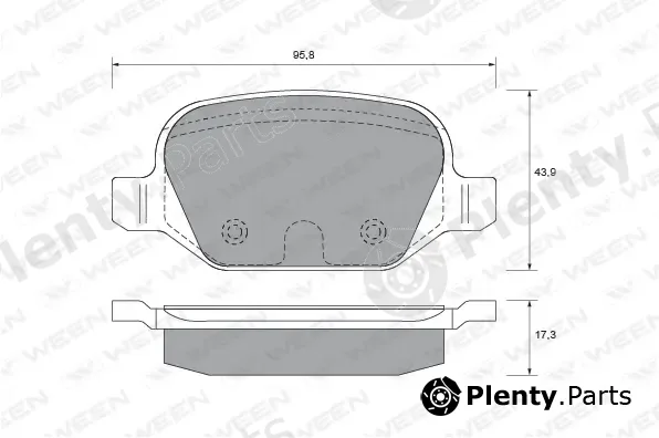 Ween 151-1684 — Brake Pad Set, disc brake