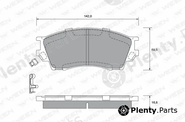 Ween 151-2216 — Brake Pad Set, disc brake