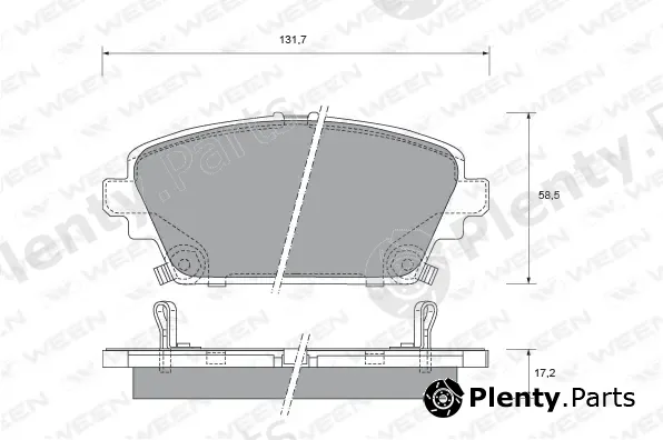 Ween 151-2180 — Brake Pad Set, disc brake