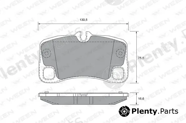 Ween 151-2700 — Brake Pad Set, disc brake