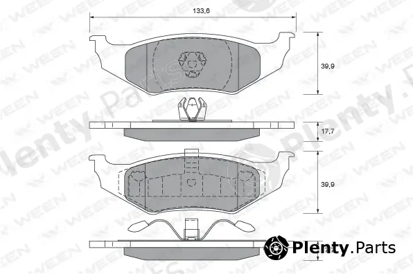 Ween 151-1730 — Brake Pad Set, disc brake