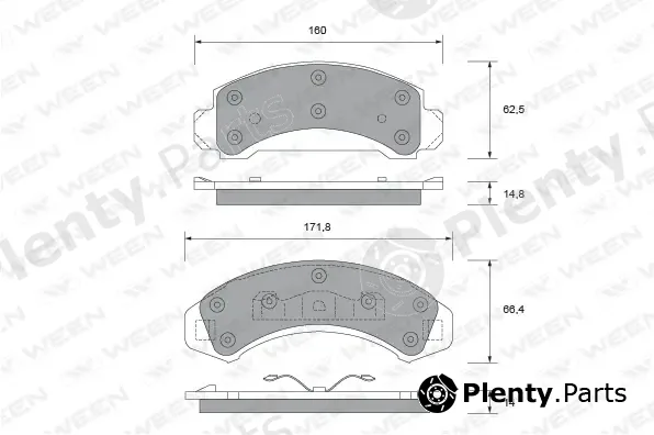 Ween 151-2413 — Brake Pad Set, disc brake