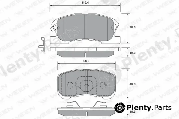Ween 151-2209 — Brake Pad Set, disc brake