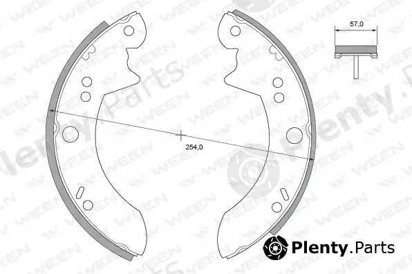 Ween 152-2215 — Brake Shoe Set