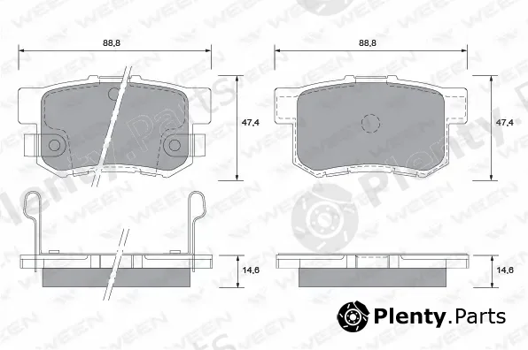 Ween 151-2605 — Brake Pad Set, disc brake