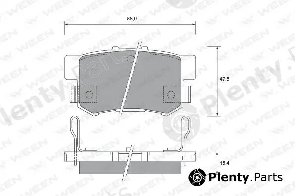 Ween 151-2186 — Brake Pad Set, disc brake