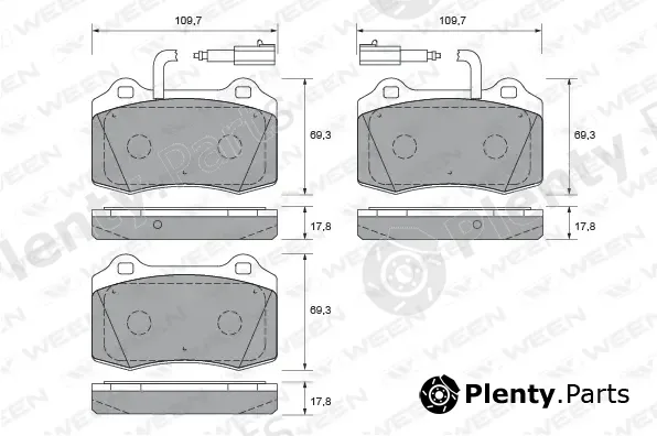 Ween 151-1836 — Brake Pad Set, disc brake
