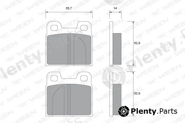 Ween 151-1869 — Brake Pad Set, disc brake
