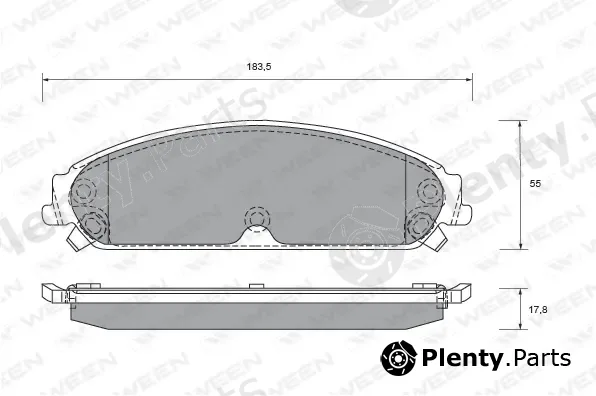 Ween 151-2502 — Brake Pad Set, disc brake