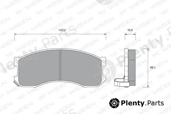 Ween 151-1589 — Brake Pad Set, disc brake