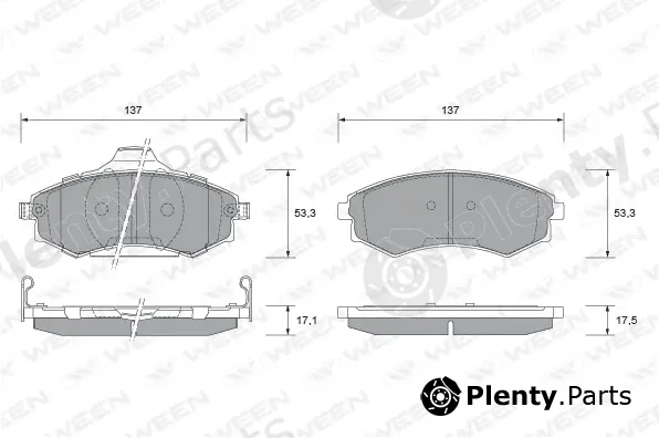 Ween 151-2257 — Brake Pad Set, disc brake