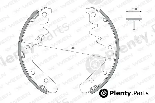 Ween 152-2420 — Brake Shoe Set