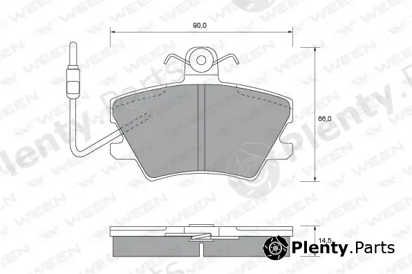 Ween 151-1522 — Brake Pad Set, disc brake