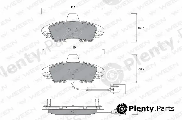 Ween 151-1216 — Brake Pad Set, disc brake