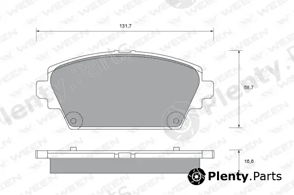 Ween 151-2264 — Brake Pad Set, disc brake