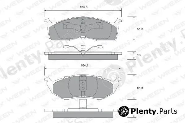 Ween 151-2486 — Brake Pad Set, disc brake