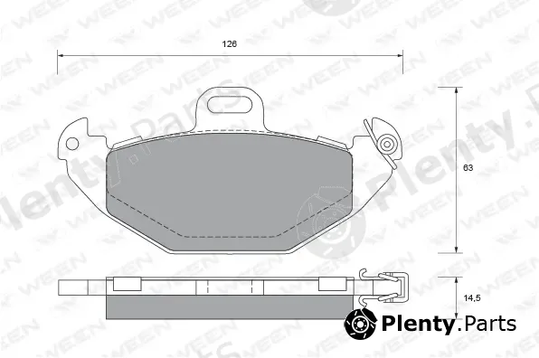 Ween 151-1808 — Brake Pad Set, disc brake