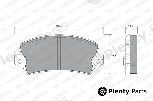 Ween 151-1904 — Brake Pad Set, disc brake