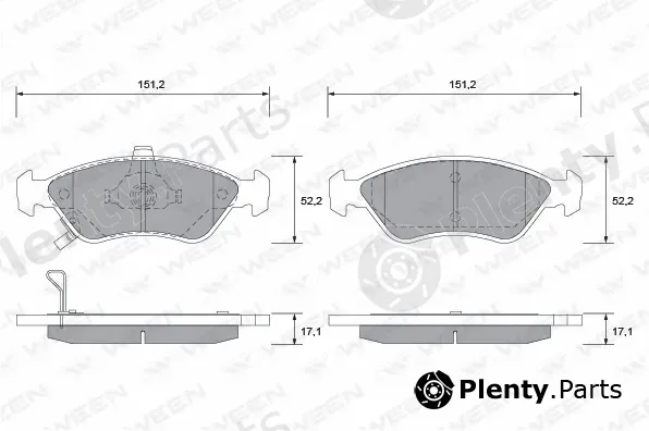 Ween 151-1164 — Brake Pad Set, disc brake