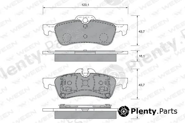 Ween 151-1952 — Brake Pad Set, disc brake